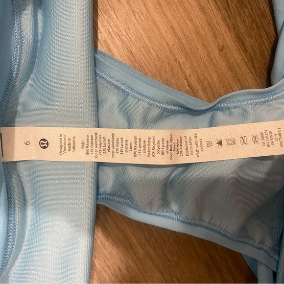 NWT Lululemon Speed Ups 2.5” Size 6 Blue Chill - Picture 7 of 7